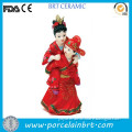 China traditional festive atmosphere resin Chinese Wedding Cake Topper